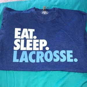 eat. sleep. lacrosse t-shirt